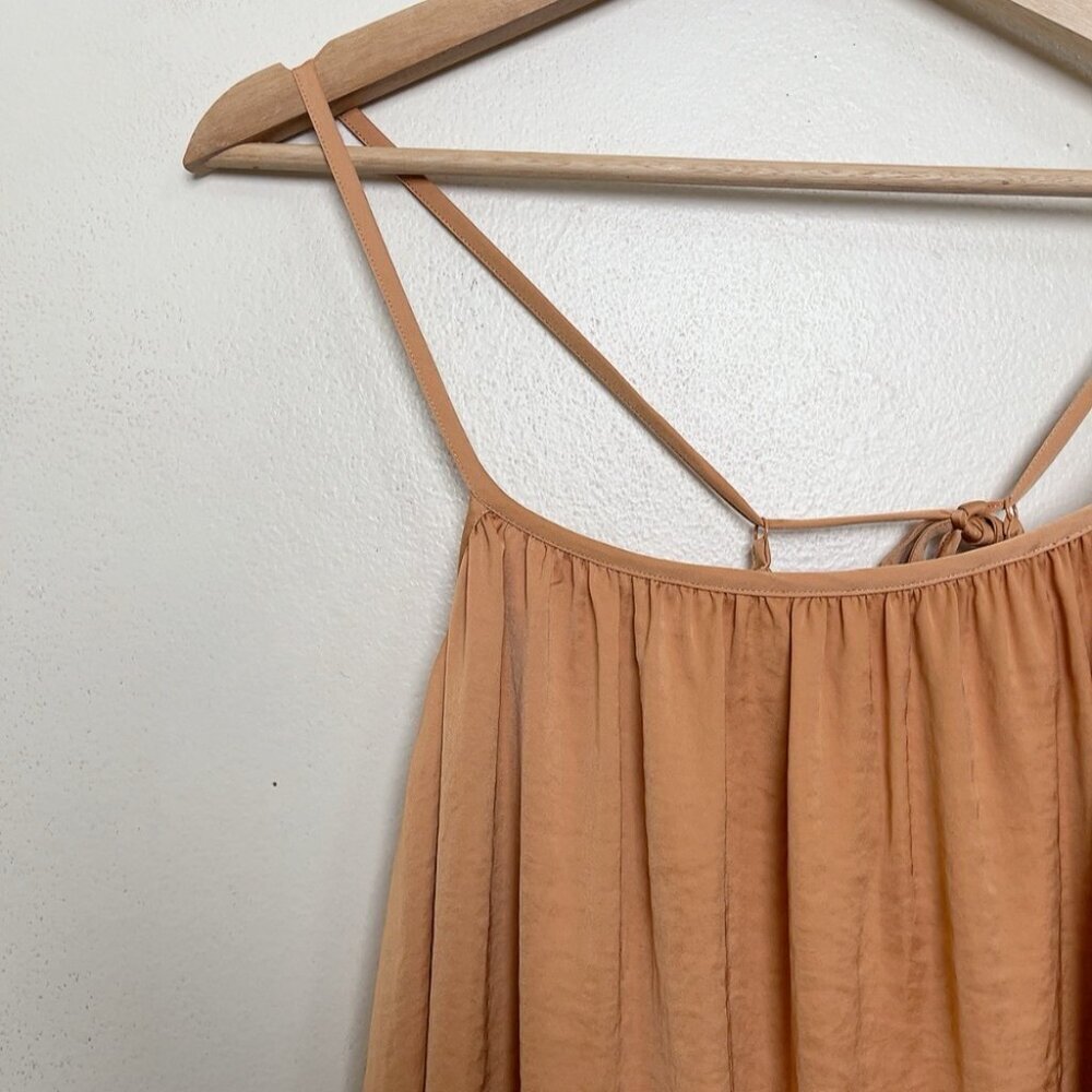 Oak + Fort Womens Medium Orange Slip Dress - Picture 5 of 12